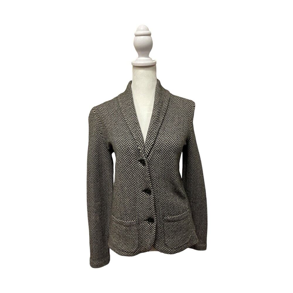 C By Bloomingdale’s Merino, Wool & Cashmere, B & W, Tweed Jacket - Size XS